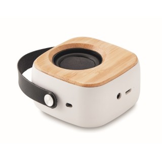 Altavoz de bambú Bluetooh 5.0 con asa personalizado